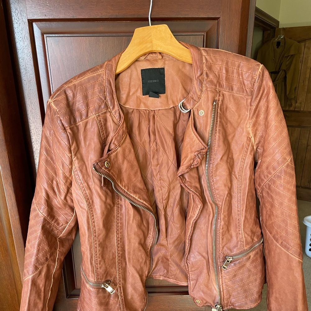 Vegan leather jacket